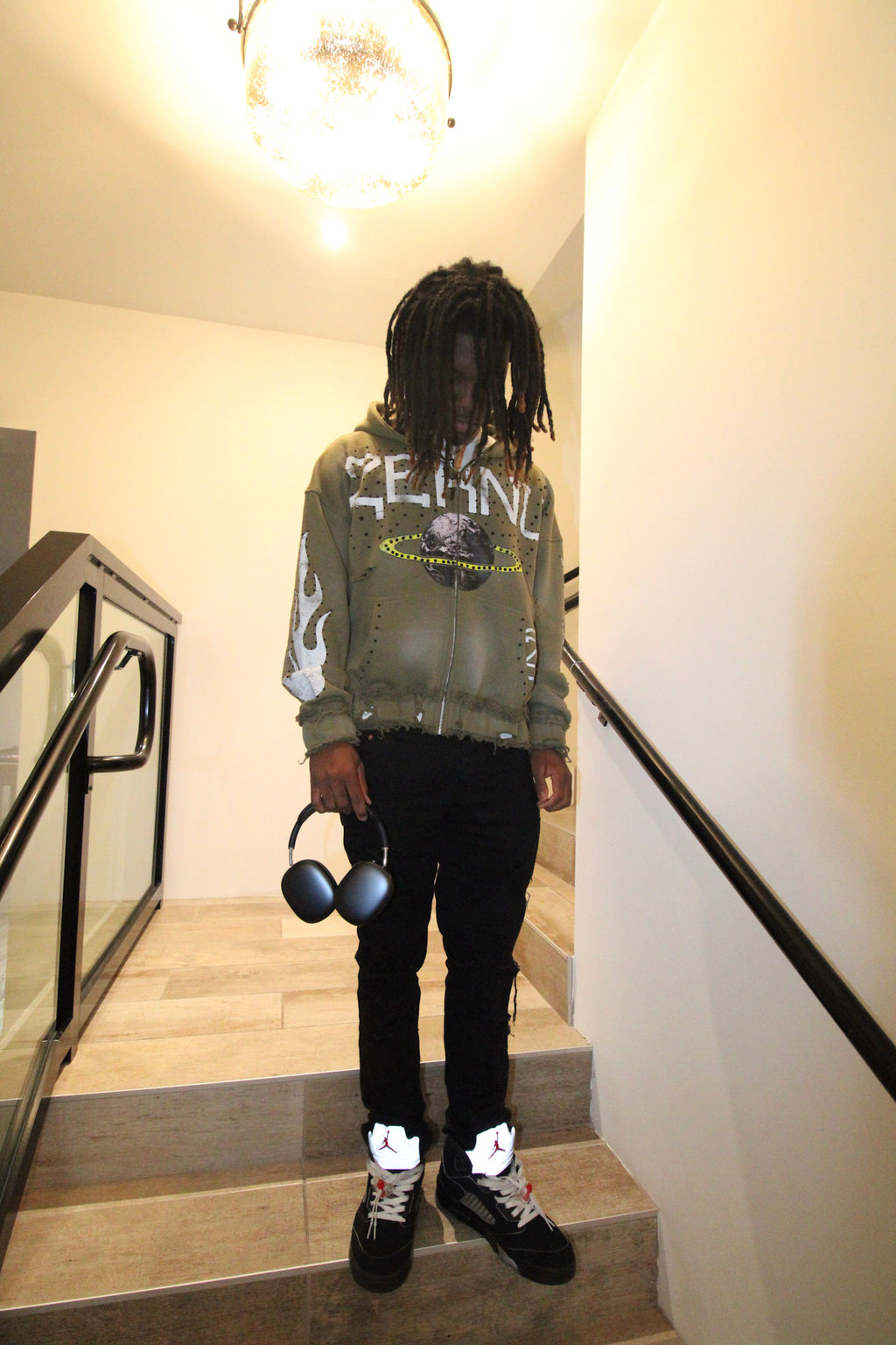 Sage Green Zernu Zip Up